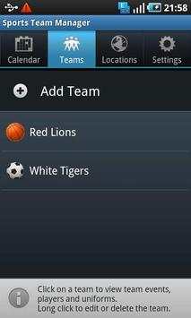 Sports Team Manager Lite screenshot 3