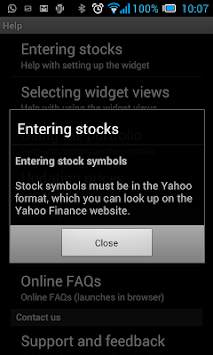 World Stocks screenshot 1