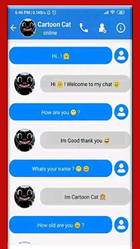 Video Call Horror Cartoon Cat Live screenshot 4