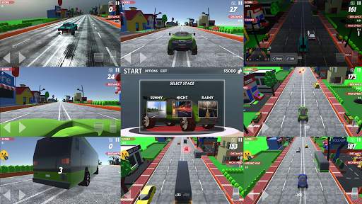 Speed Car Racer - 3D Town Racing screenshot 2