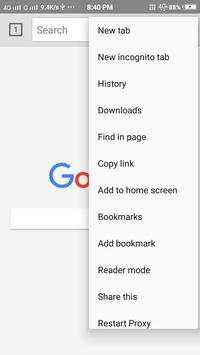 Unblock Websites Proxy Browser screenshot 5