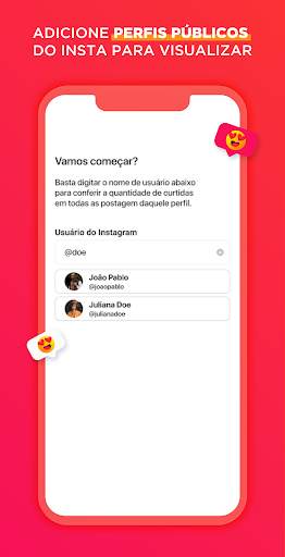 Ver Likes, Visualizador de Curtidas para Instagram screenshot 1