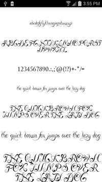 Fonts for FlipFont Tattoo screenshot 2