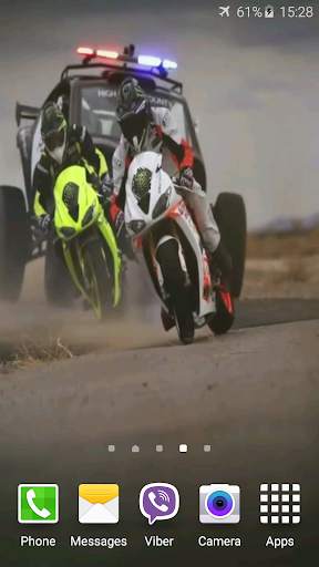 Car vs. Motorbike Wallpaper screenshot 3