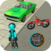 Real Stickman Rope Hero Vice Vegas Simulator icon