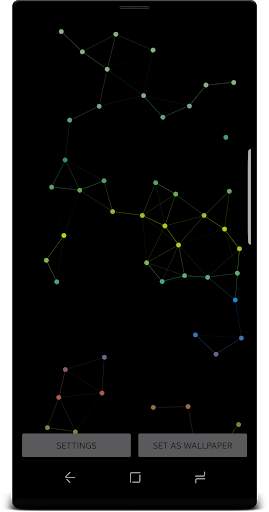 Connected Dots -Digital Net Live Wallpaper free screenshot 8