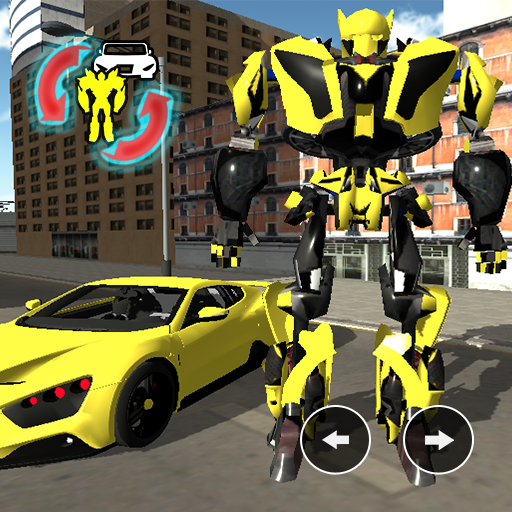Super car robot transformer : futuristic supercar icon