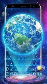 3D Earth keyboard Theme screenshot 1