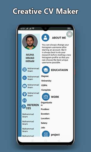CV Maker - Resume Builder Free with PDF Templates screenshot 1