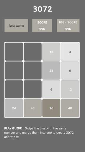 3072 Puzzle Game screenshot 4