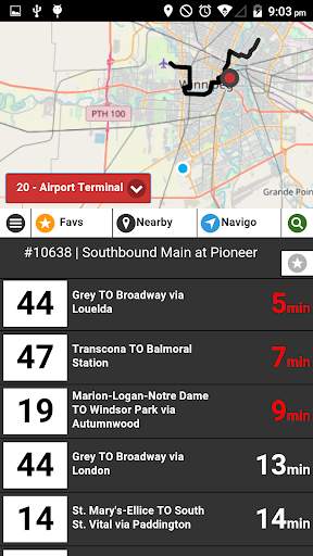 Winnipeg Transit - Live Bus Times (Map & Navigo) screenshot 1