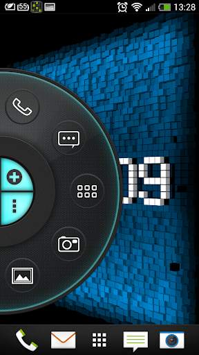 Blue Tech - Wheel Launcher Theme screenshot 2