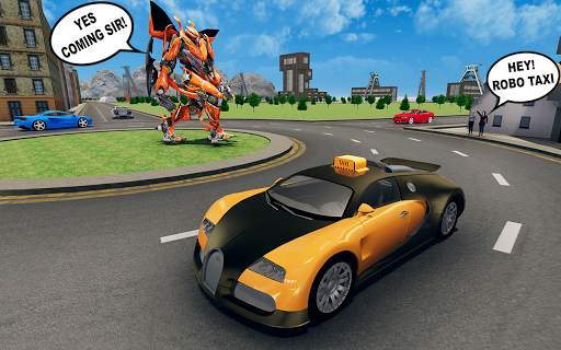 Robot Car Taxi: Future Robot T screenshot 5