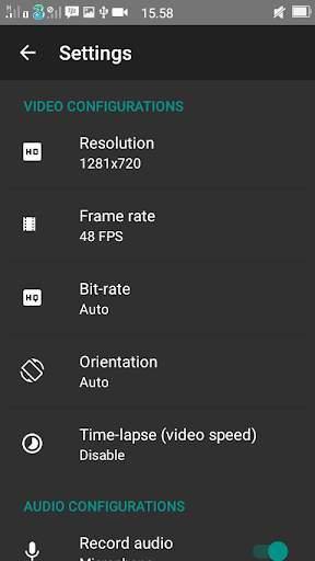 Perekam Video Android screenshot 1