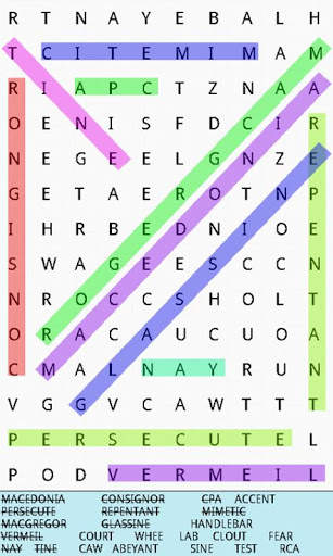 Word Search Free screenshot 1