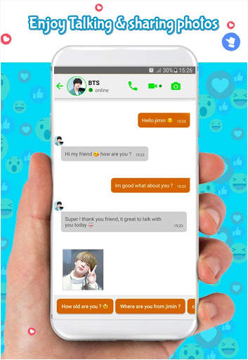 jimin bst Fake call : chat & live prank screenshot 6