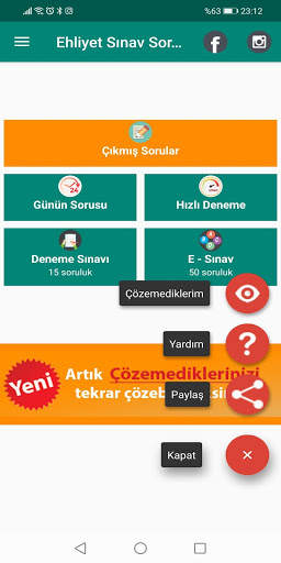 Ehliyet Sinav Sorulari 2020 - Çıkmış Sorular screenshot 6