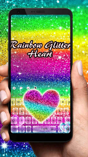 Rainbow Glitter Keyboard screenshot 2