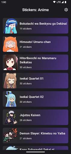 Anime Stickers screenshot 1