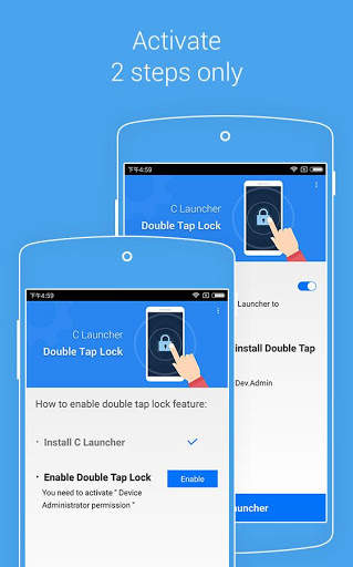 Fast Locker: Double Tap Lock Screen for U Launcher 2 تصوير الشاشة