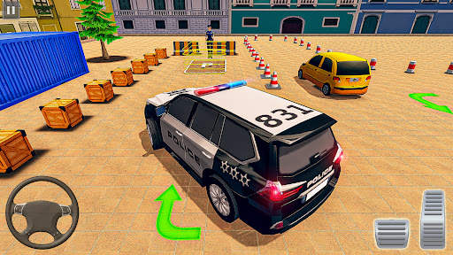 Modern Police Car Parking Game screenshot 2