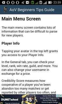 AoV  Tutorial Tips screenshot 4