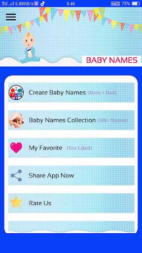 Baby Name Generator (Mom   Dad =Baby ) Suggestions screenshot 1