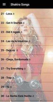 Shakira SONGS OFFLINE ( 40 SONGS ) screenshot 3