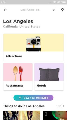 Los Angeles Travel Guide in English with map screenshot 1