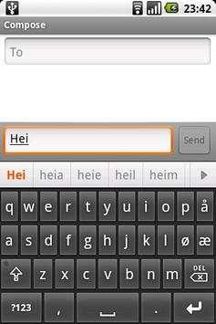 Scandinavian Keyboard screenshot 1