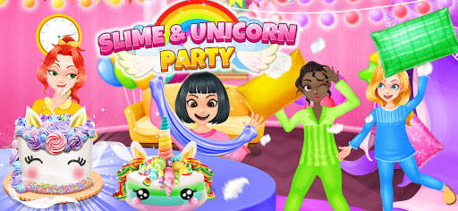 Girls Party Salon - Dress Up & Slime & Unicorn screenshot 1