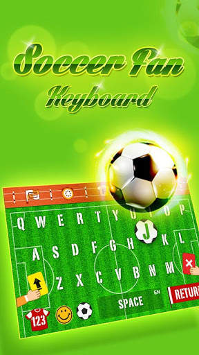 Soccer Keyboard Theme - Funny Emoji & Gif screenshot 1