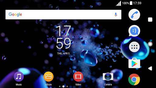 Black Theme XZ2 (live wallpaper) screenshot 5