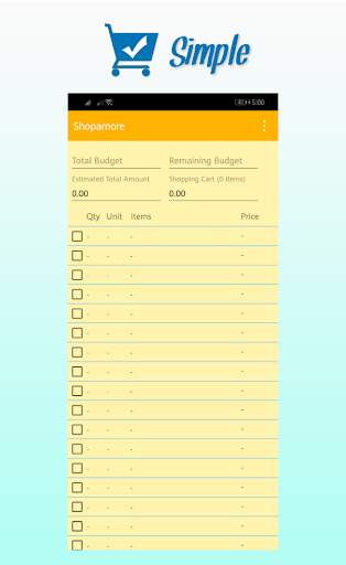 Shopamore  Shopping List, Budget & Expense Tracker screenshot 1