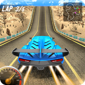 Modern Car Traffic Top Racing icon