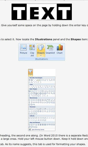 Tutorials for Word - Free screenshot 1