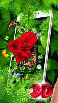 3D Rose Parallax Launcher Theme🌹 screenshot 1