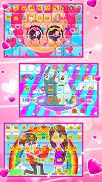 Cute Emoji Keyboard Themes screenshot 1