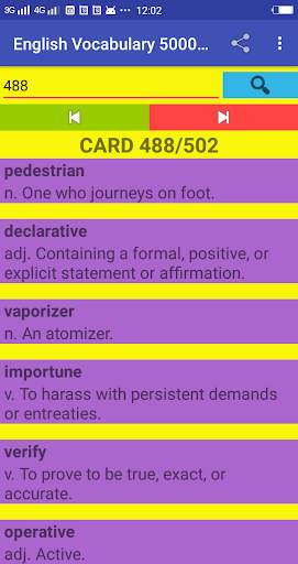 English Vocabulary 5000 Words скриншот 1