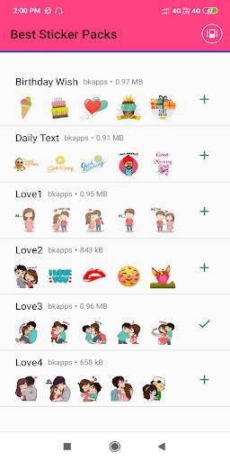 Daily stickers - WAStickers Apps screenshot 2