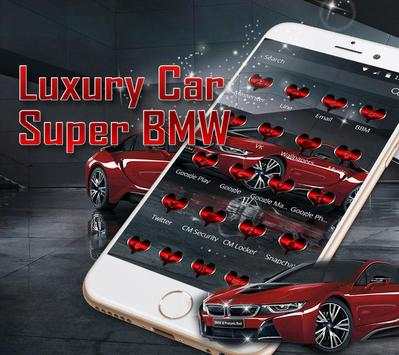 Luxury car Theme Black red screenshot 2