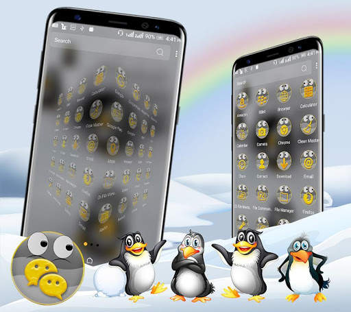 Cute Penguin Launcher Theme screenshot 2