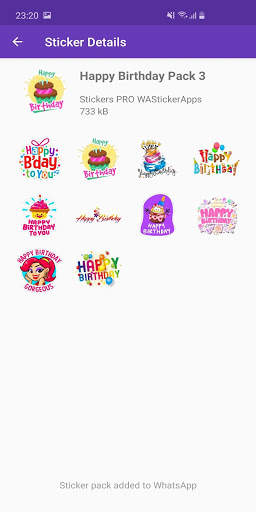 Stickers Happy Birthday 🎂 WAStickerApps Birthday screenshot 8