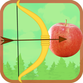 archery fruit games icon