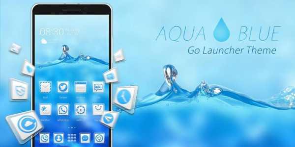 Aqua Blue GO Launcher Theme screenshot 8