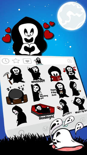 Silly Grim Reaper Emoji Stickers screenshot 3