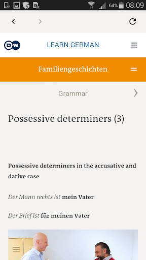 DW Learn German - A1, A2, B1 a screenshot 5