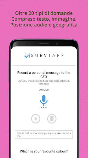App per sondaggi Survtapp screenshot 2