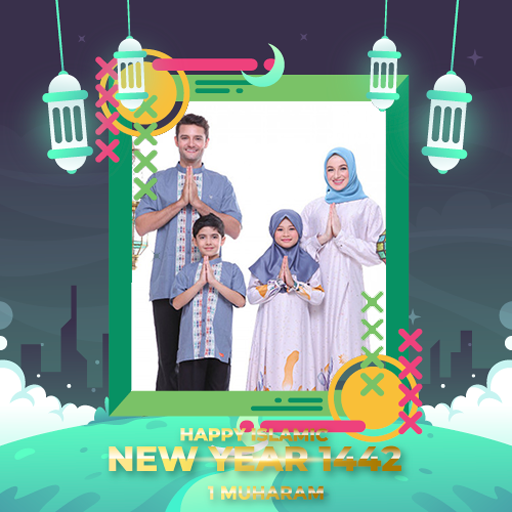 ikon Bingkai Foto Tahun Baru Islam 1442 H