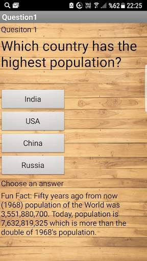 Population Quiz (4MB) screenshot 2